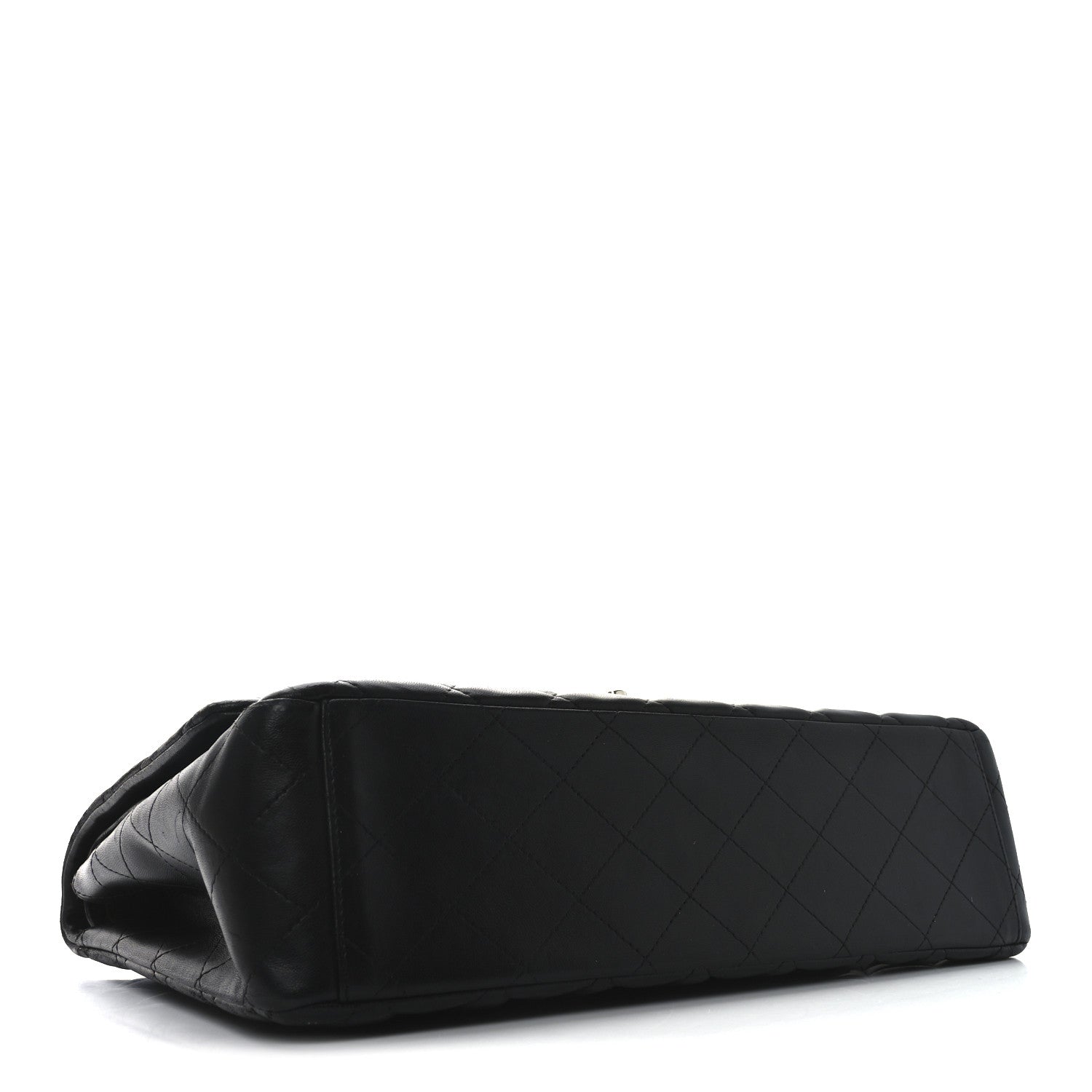 Chanel Lambskin Quilted Maxi Double Flap Black 4 of 10