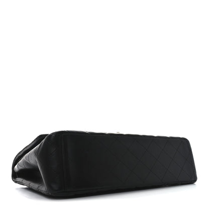 Chanel Lambskin Quilted Maxi Double Flap Black 4 of 10