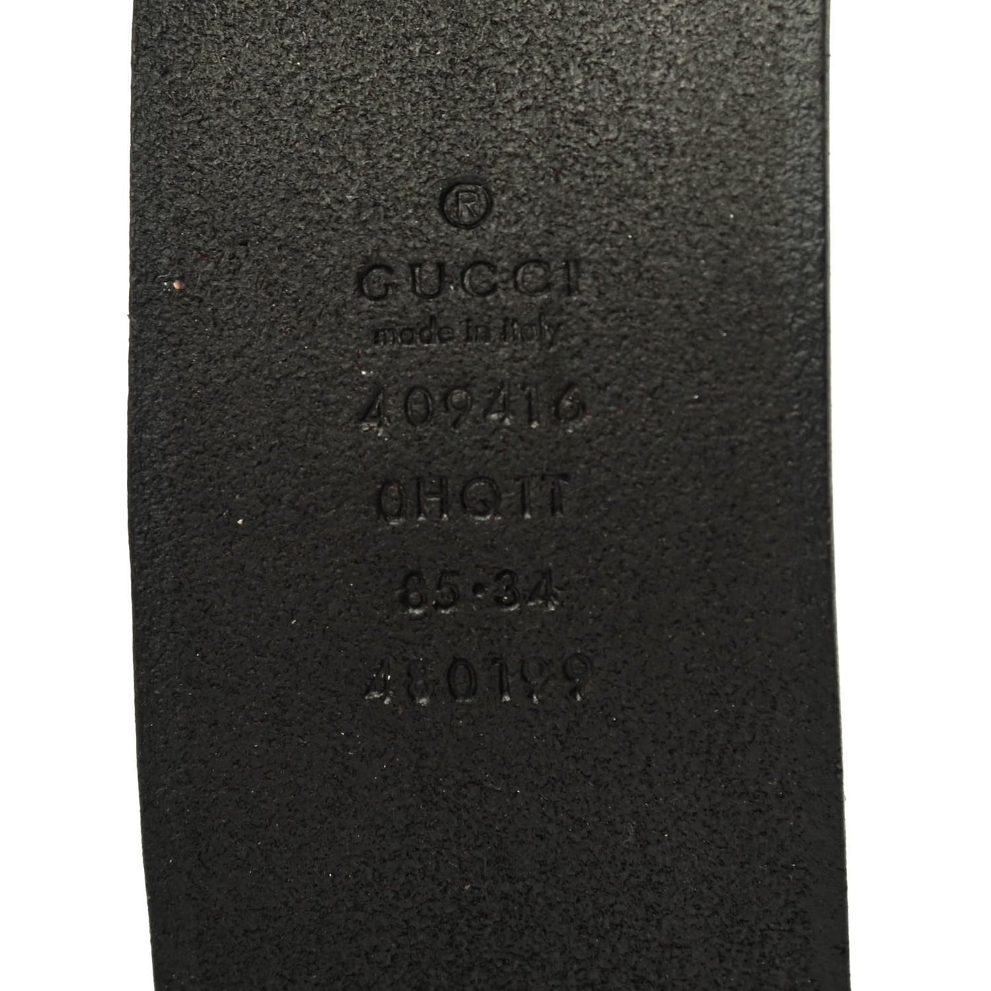 Calfskin Knurled Double G 40mm Belt 85 34 Testa di Moro