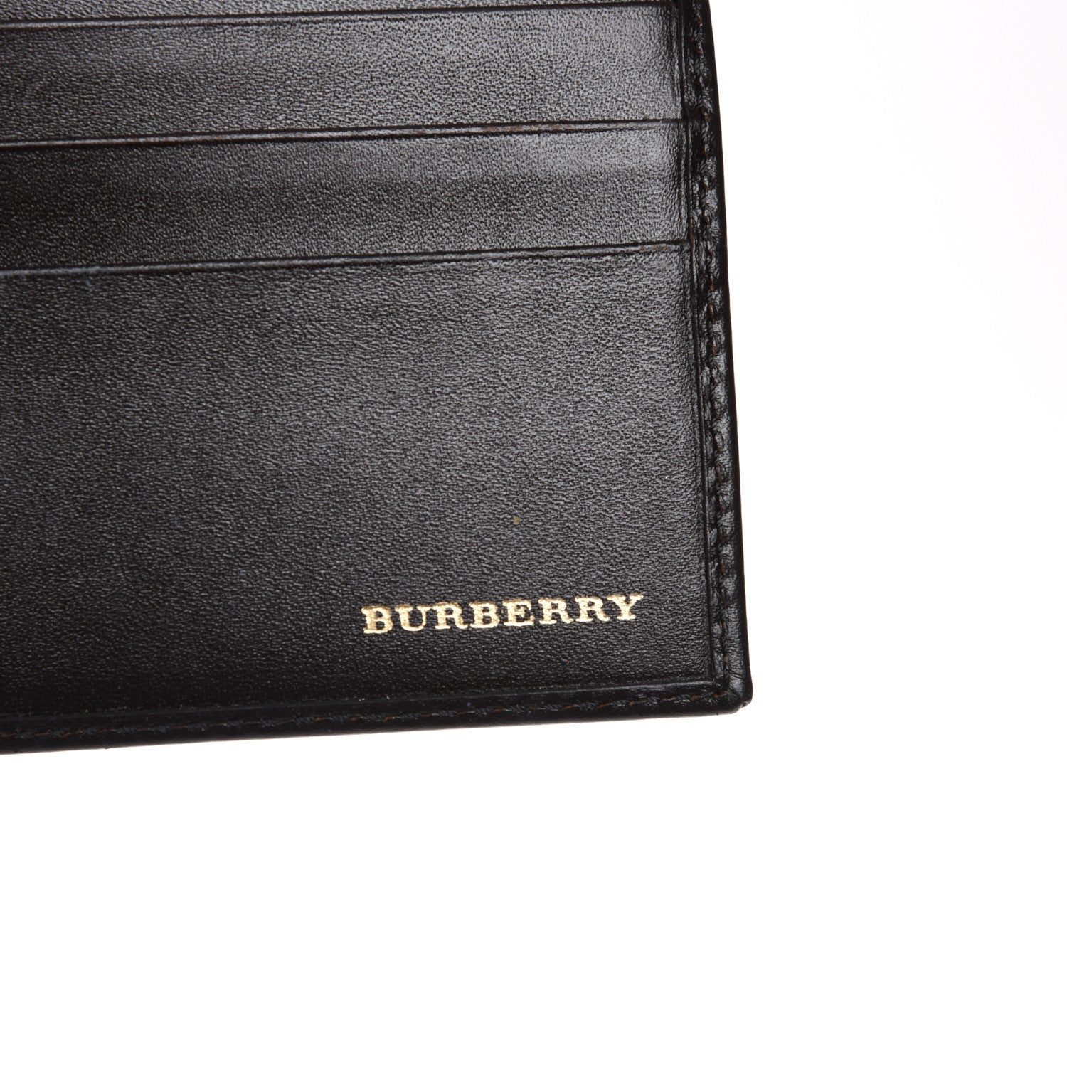 Burberry Haymarket Check Continental Wallet Black 6 of 8