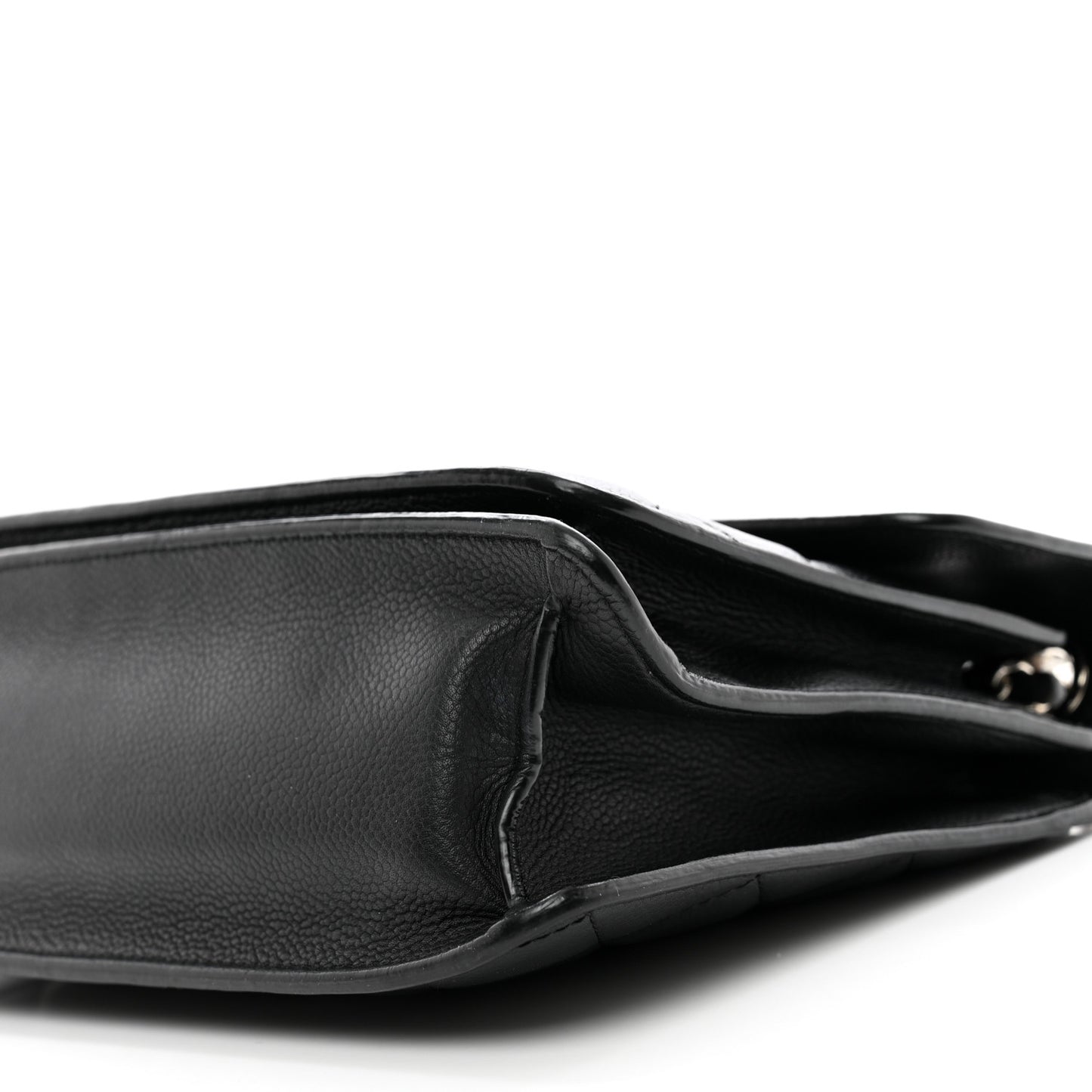 Caviar Quilted CC Box Top Flap Black