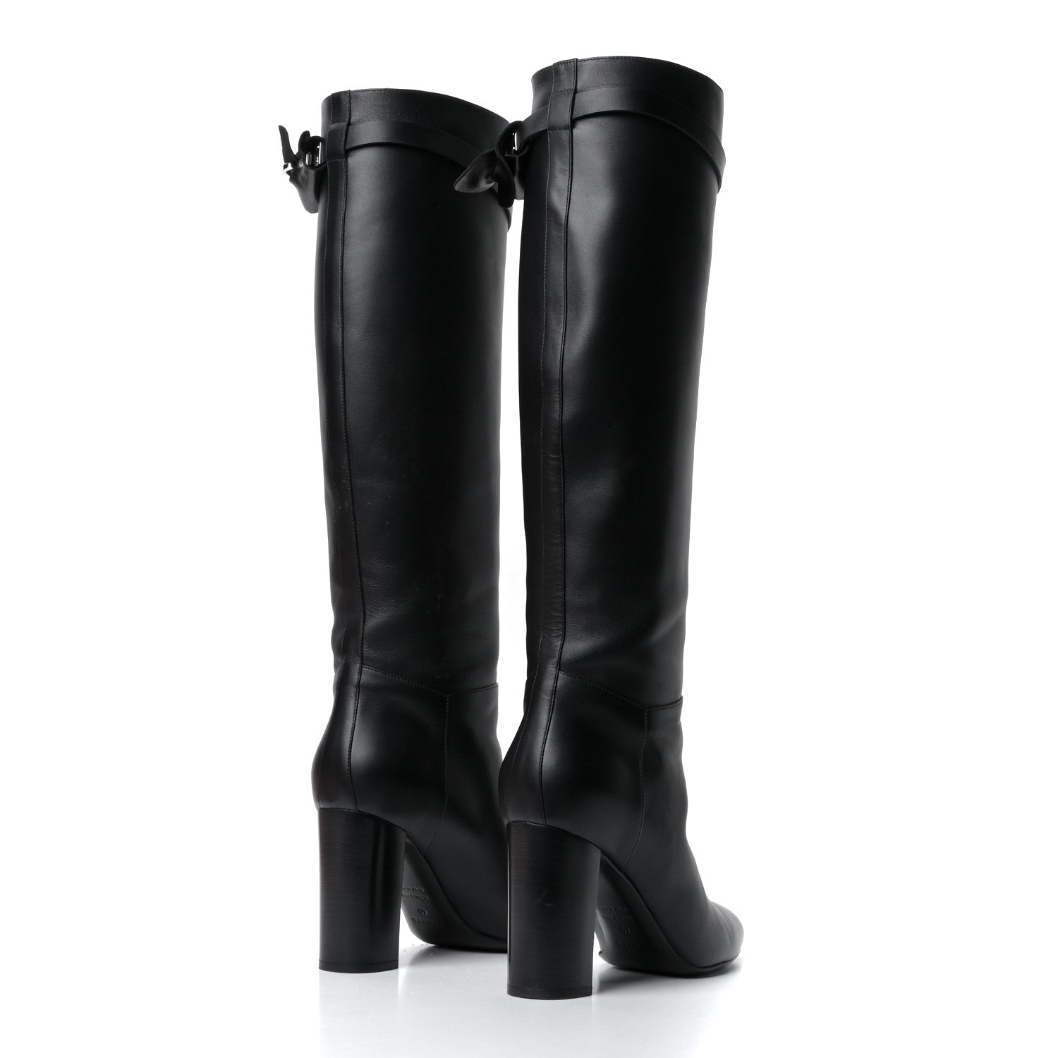 Hermes Heritage Calfskin Story Boots 40 Black 9 of 17