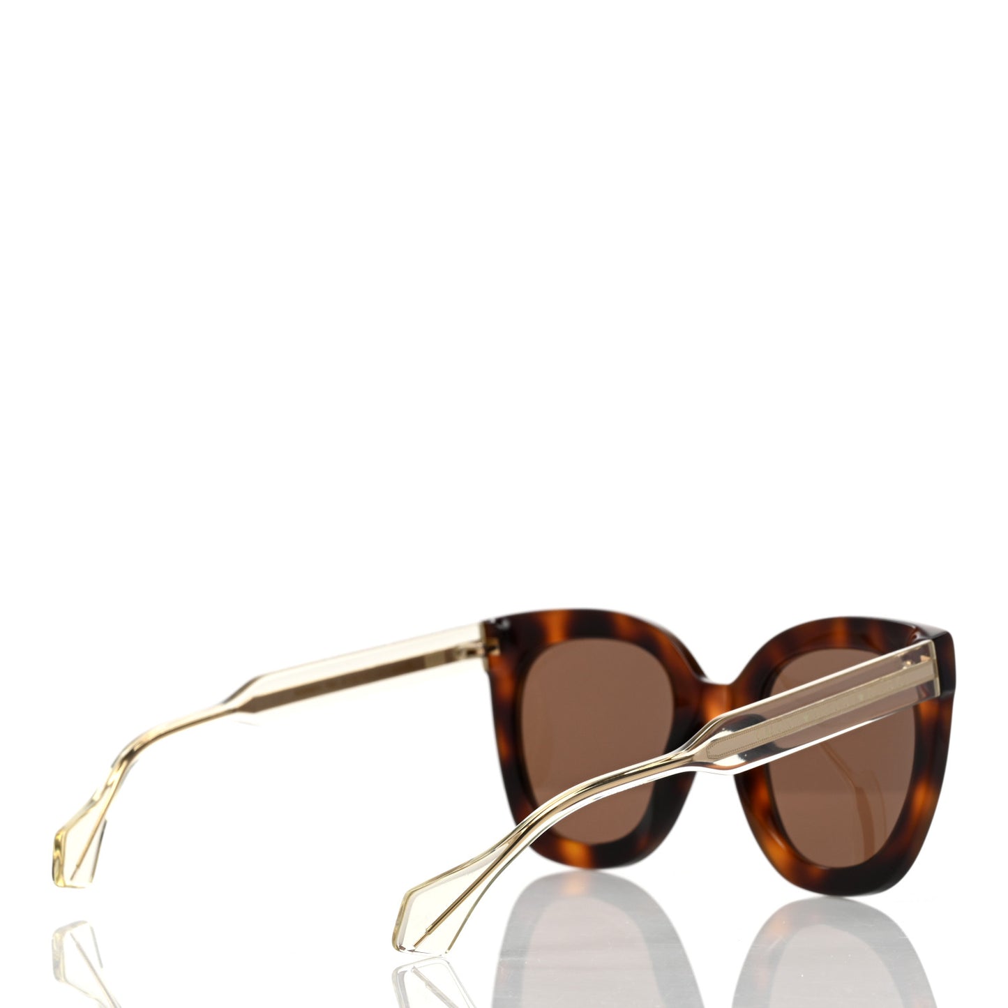 Acetate Crystal Square Sunglasses GG0564S Tortoise