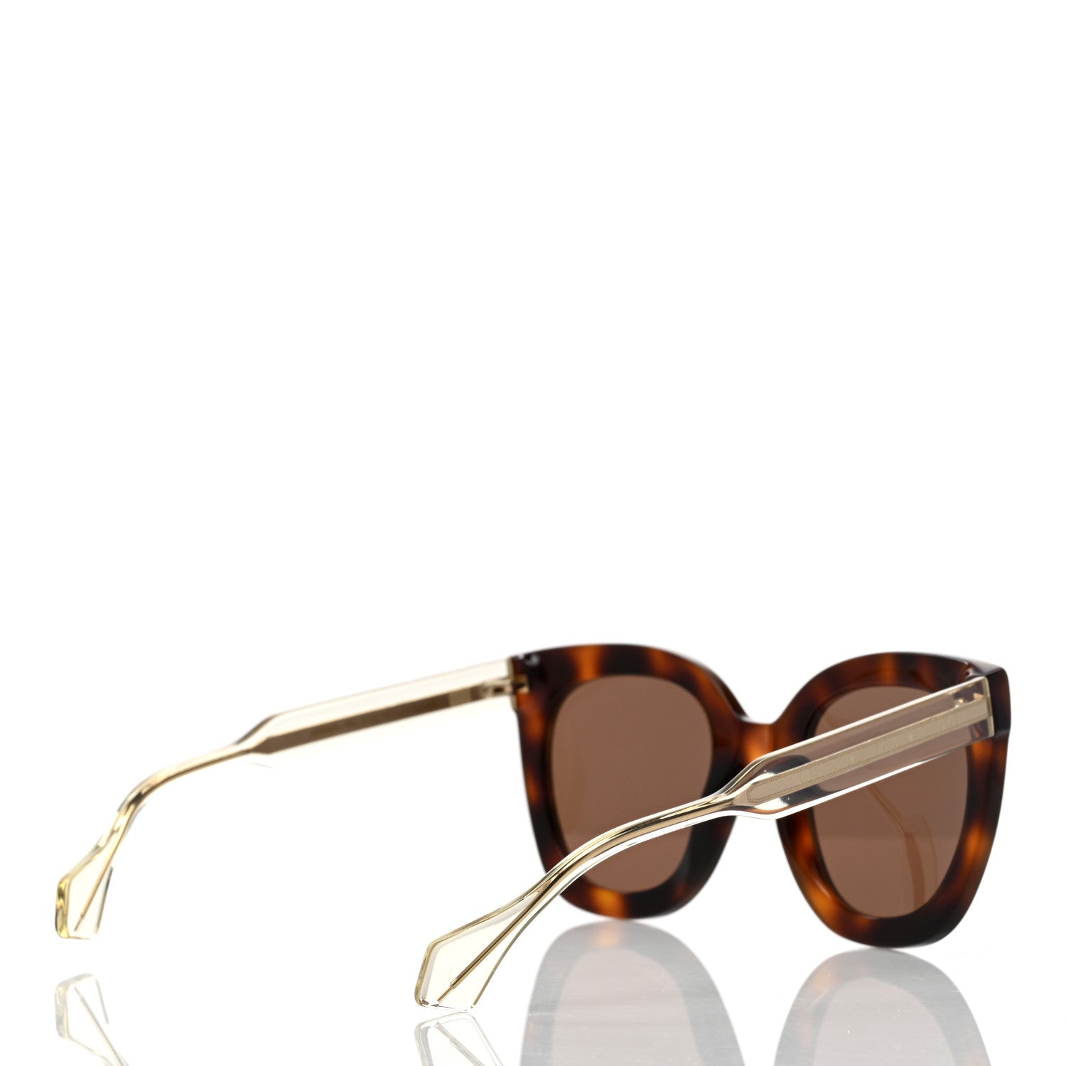 Gucci Acetate Crystal Square Sunglasses GG0564S Tortoise 4 of 8