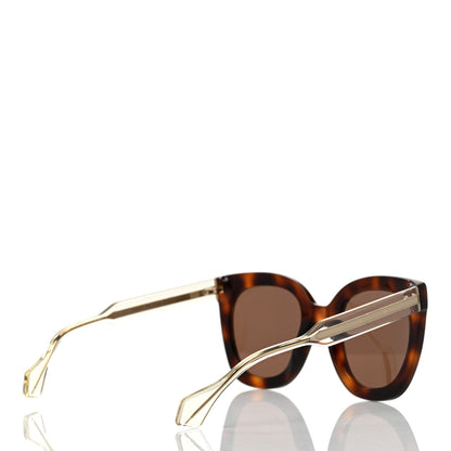 Gucci Acetate Crystal Square Sunglasses GG0564S Tortoise 4 of 8