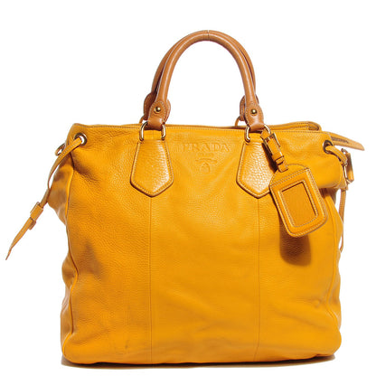 Prada Vitello Daino Crossbody Bag Ocra 1 of 10