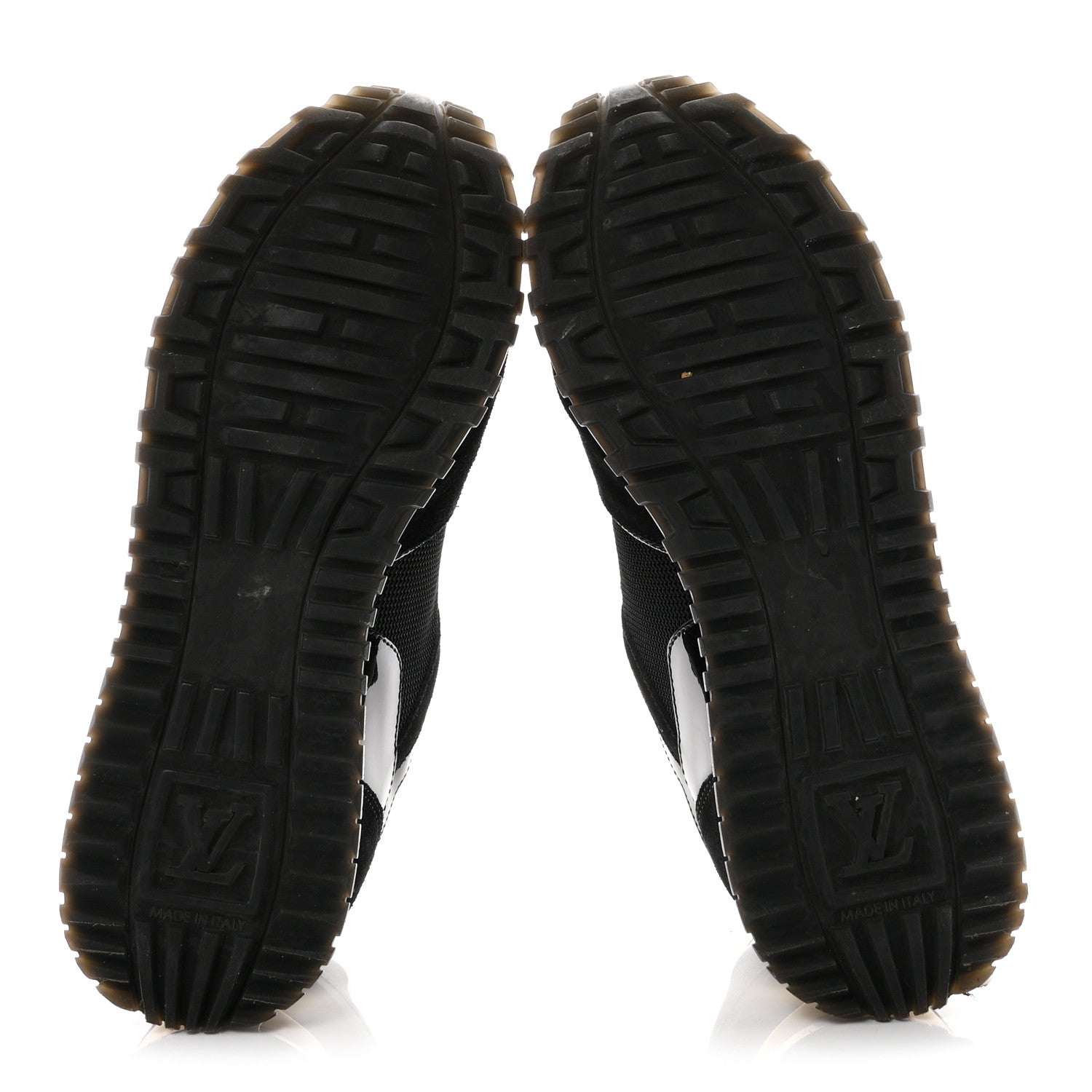 Louis Vuitton Suede Monogram Run Away Sneakers 35 Black 6 of 10