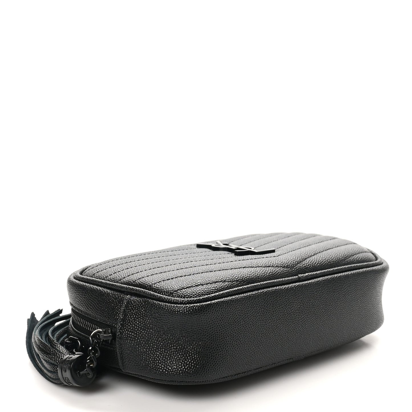 Grain De Poudre Matelasse Monochrome Monogram Mini Lou Camera Bag Black