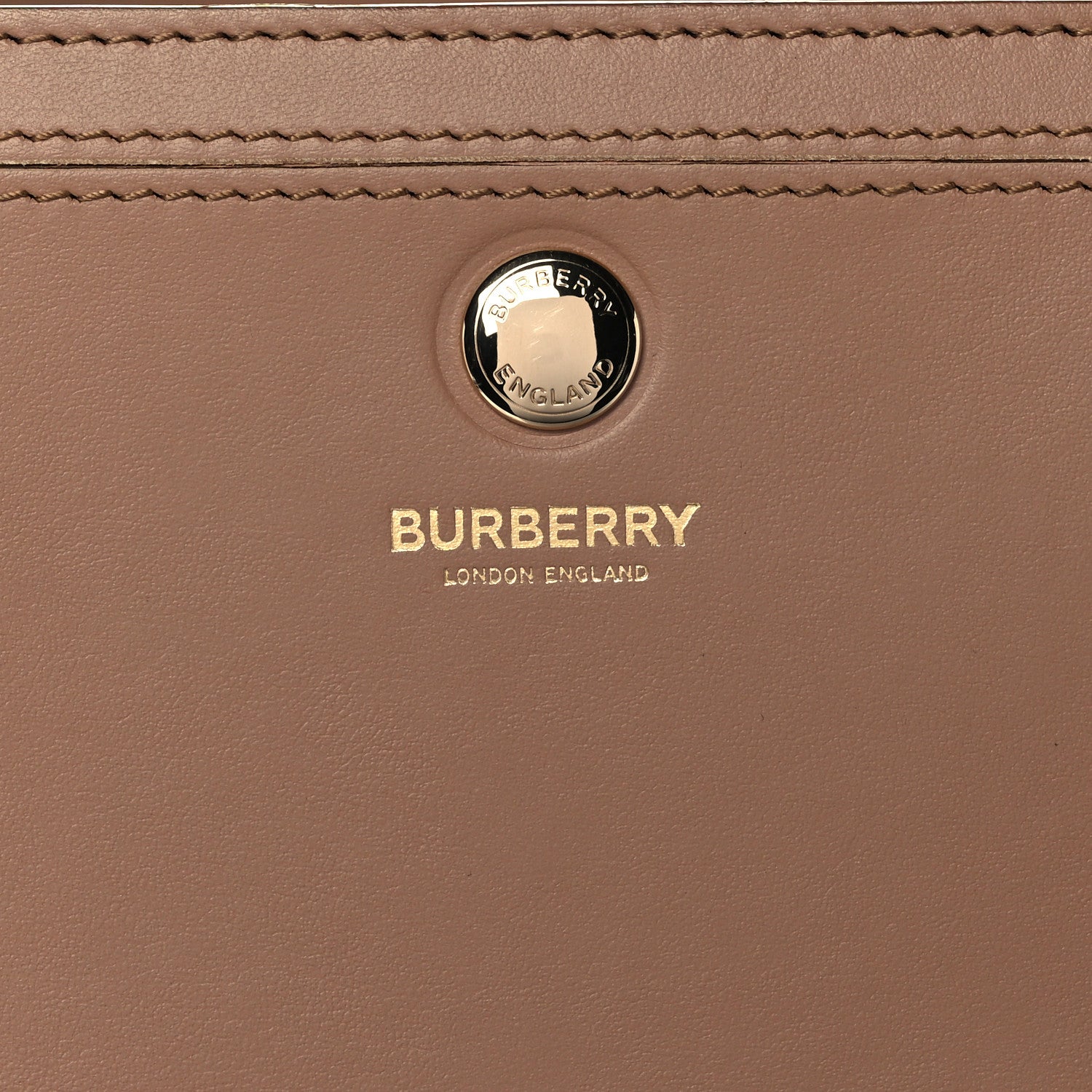 Burberry Smooth Calfskin Stripe Medium Two Handle Title Bag Camel Black Red 7 of 12