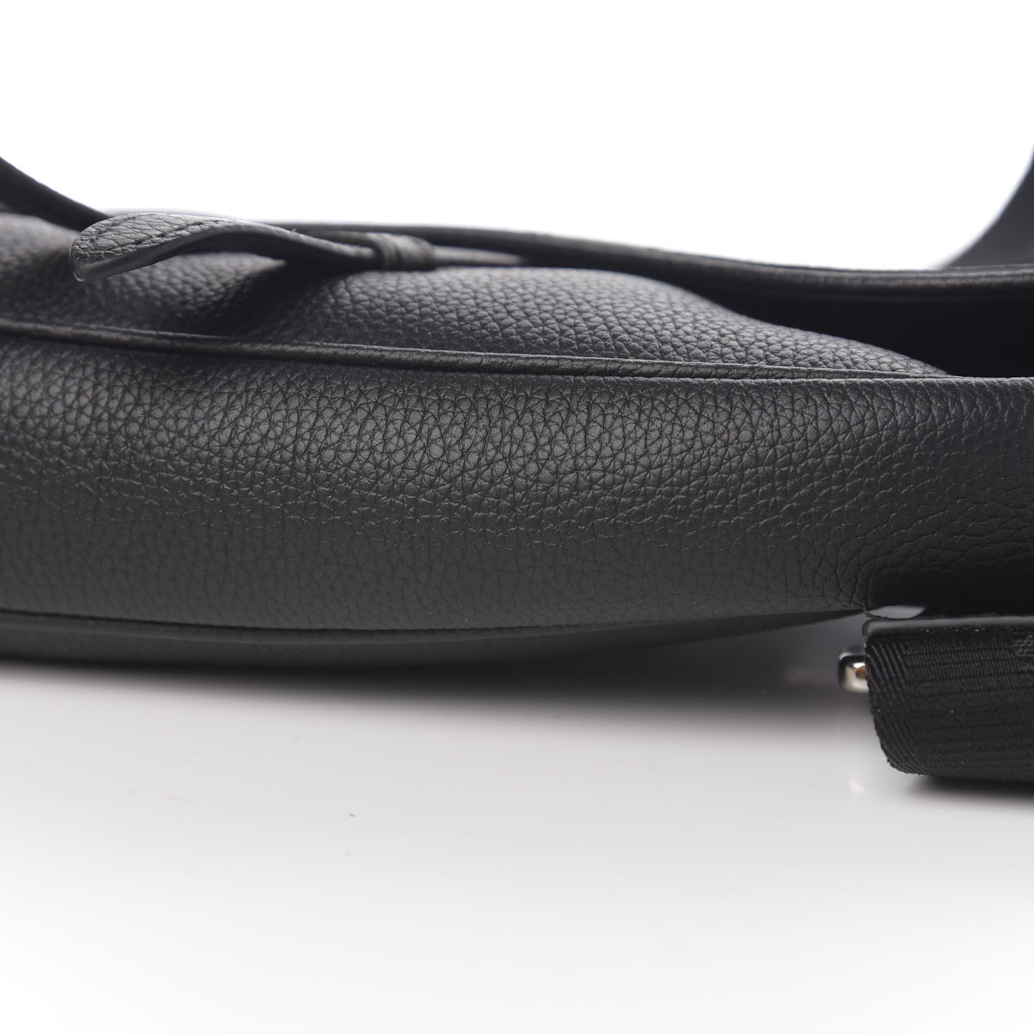 Christian Dior Calfskin Mens Saddle Bag Black 7 of 9