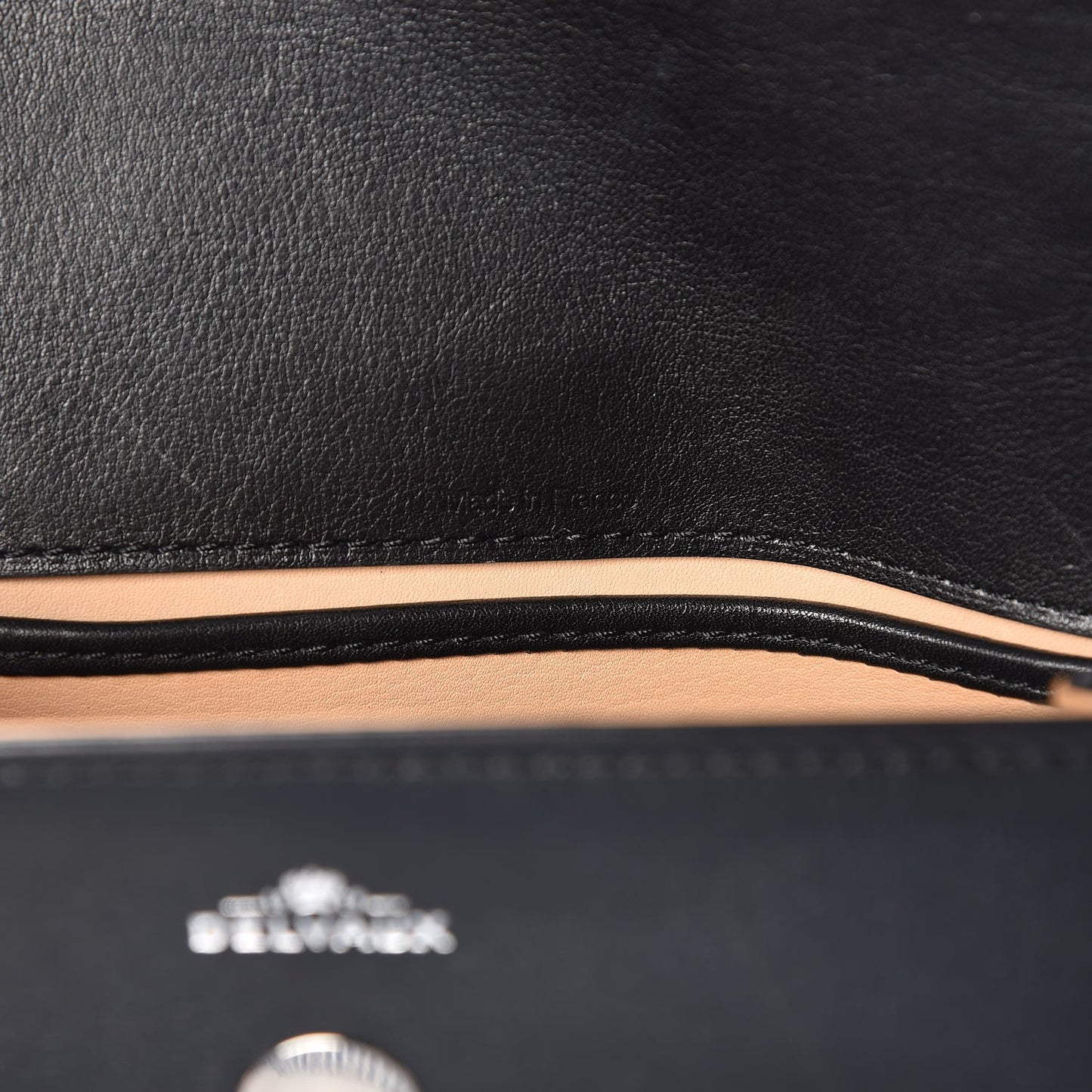 Smooth Calfskin Micro Tempete Satchel Black