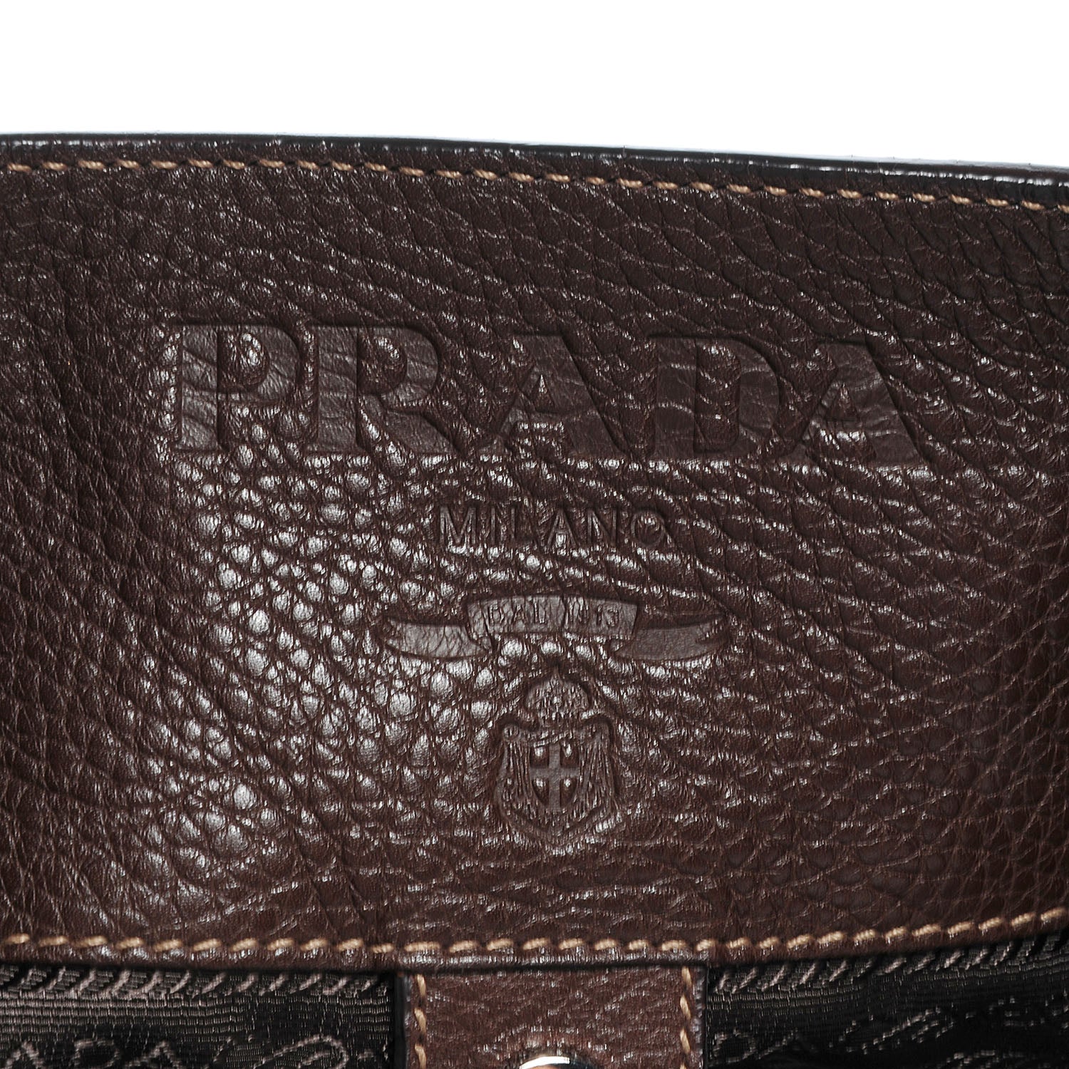 Prada Vitello Daino Rope Hobo Caffe 5 of 8