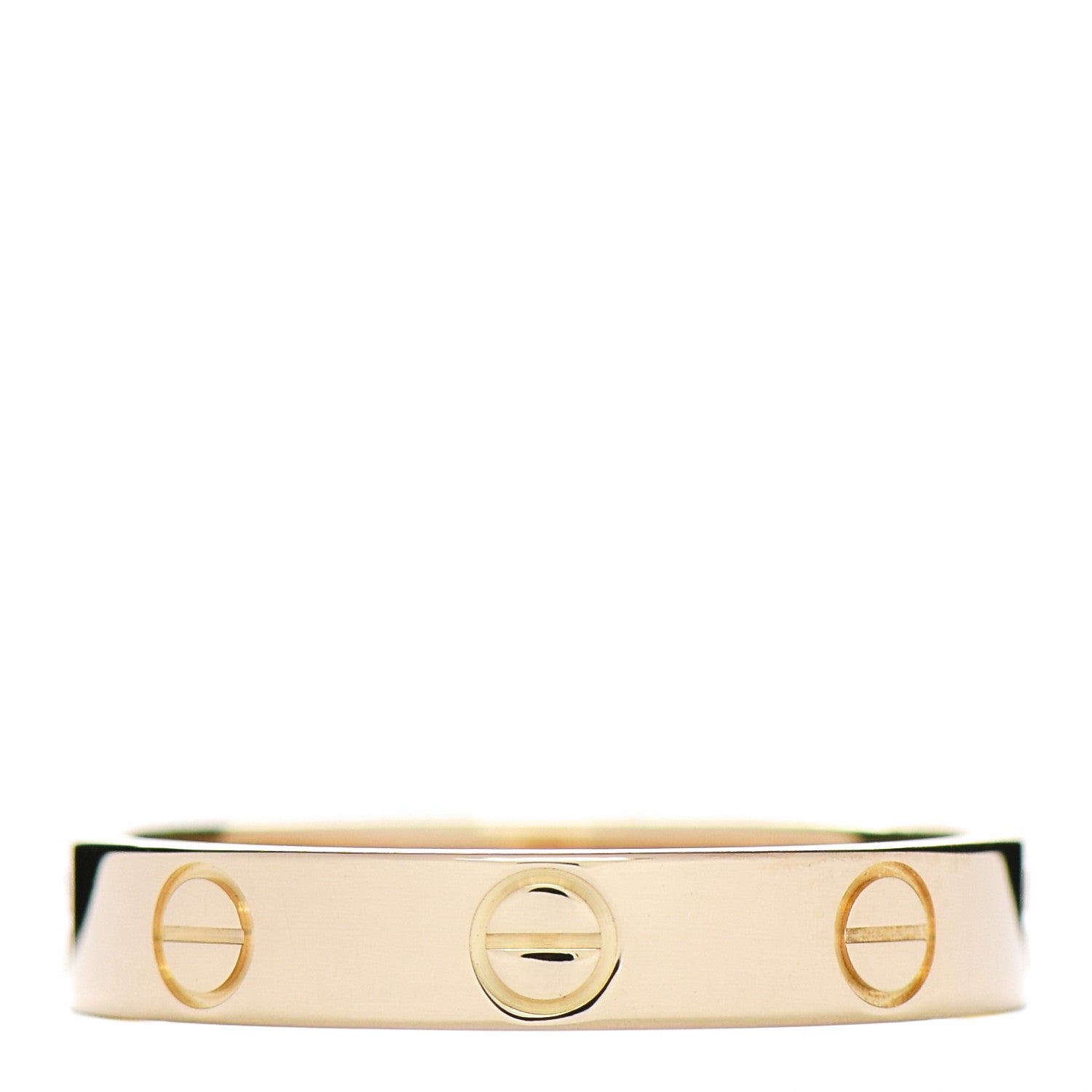 Cartier 18K Yellow Gold 3.5mm LOVE Wedding Band Ring 54 6.75 3 of 4