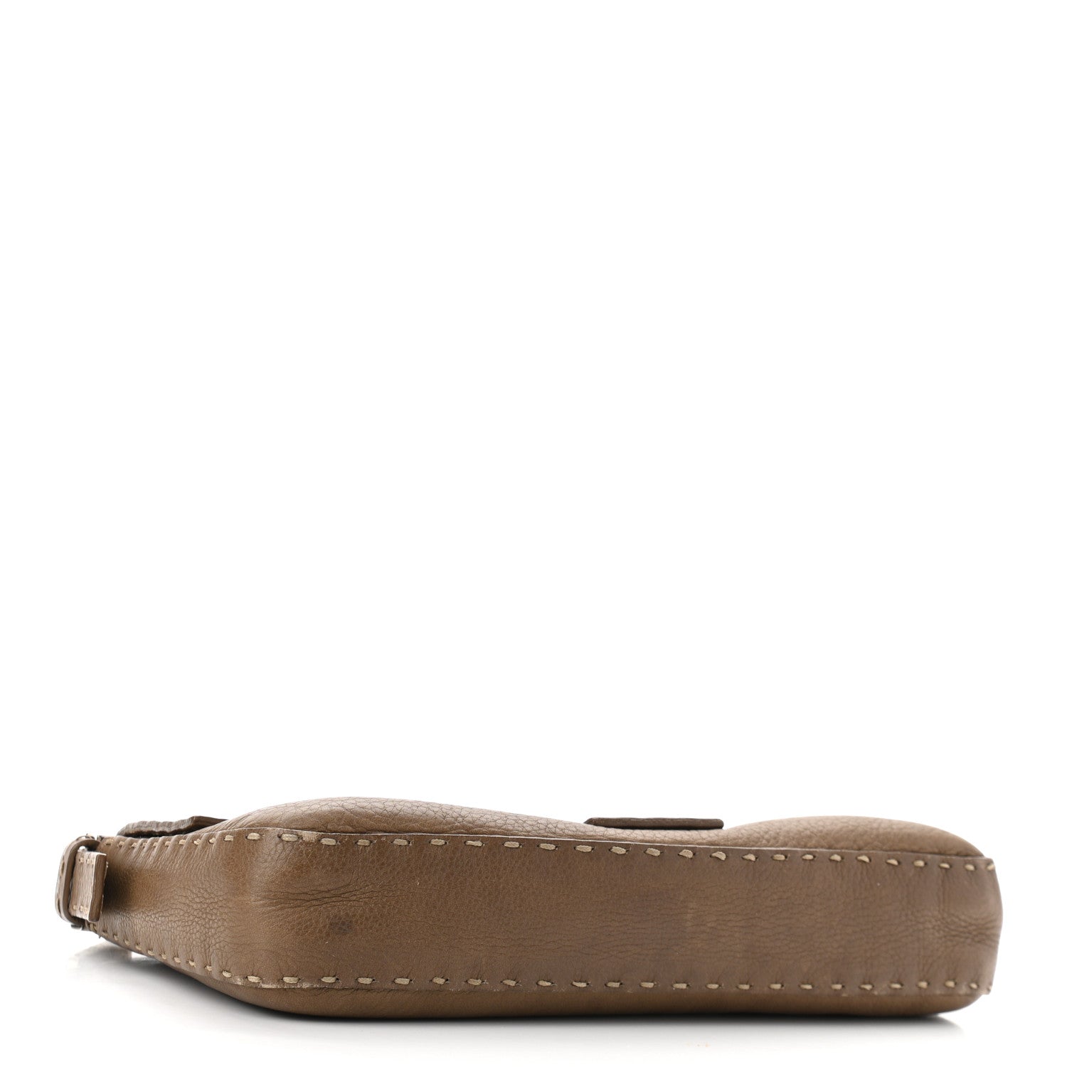 Fendi Calfskin Romano Selleria Baguette Brown 4 of 14