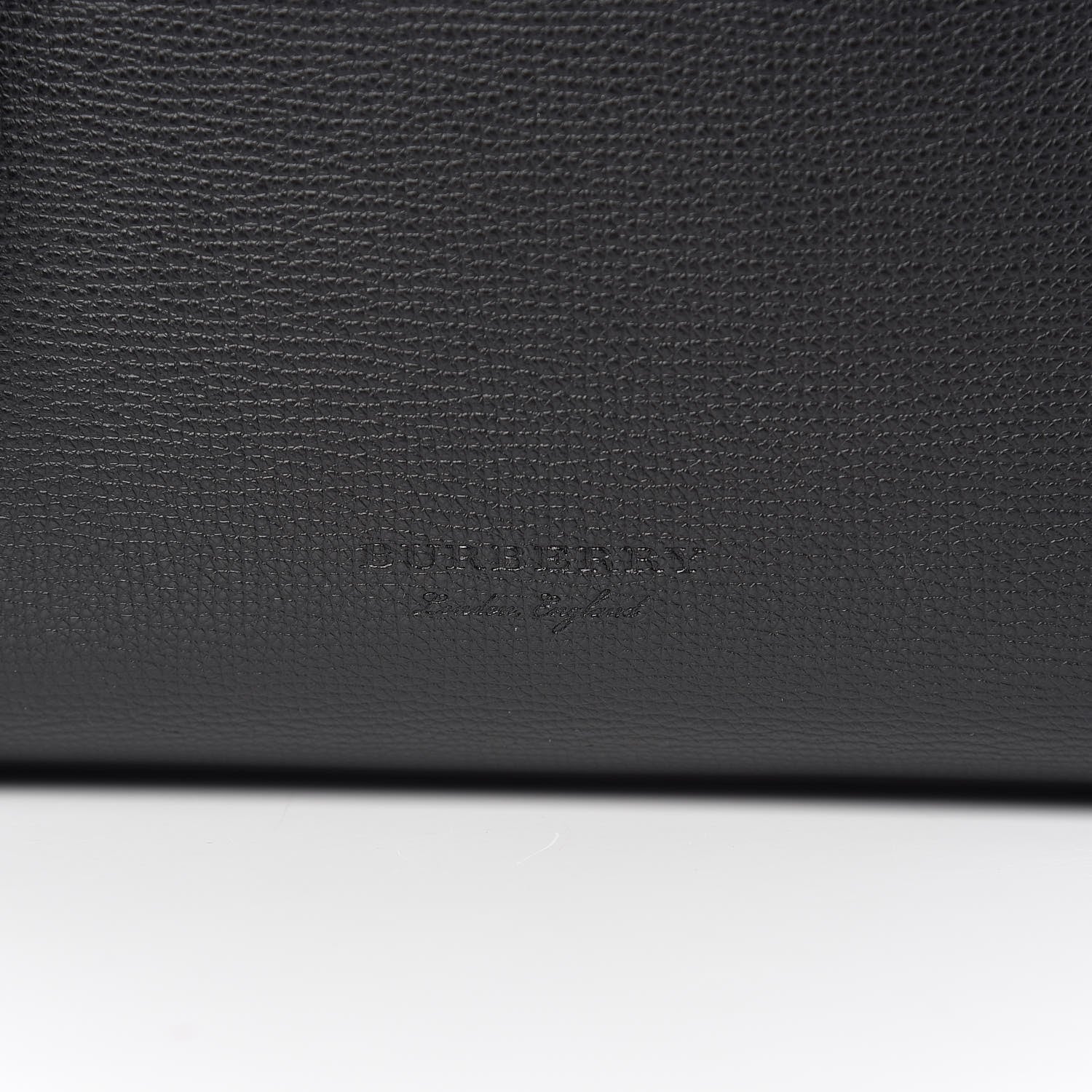 Burberry Grainy Calfskin Haymarket Check Small Reversible Tote Black 10 of 15