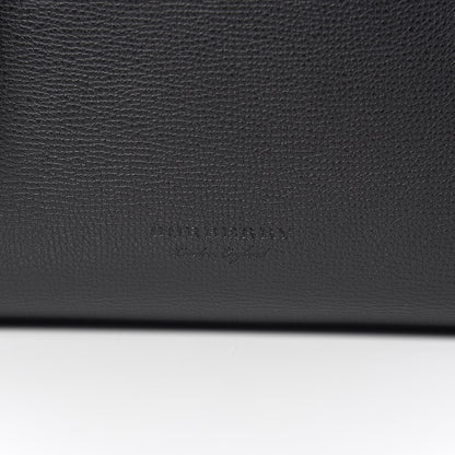 Burberry Grainy Calfskin Haymarket Check Small Reversible Tote Black 10 of 15