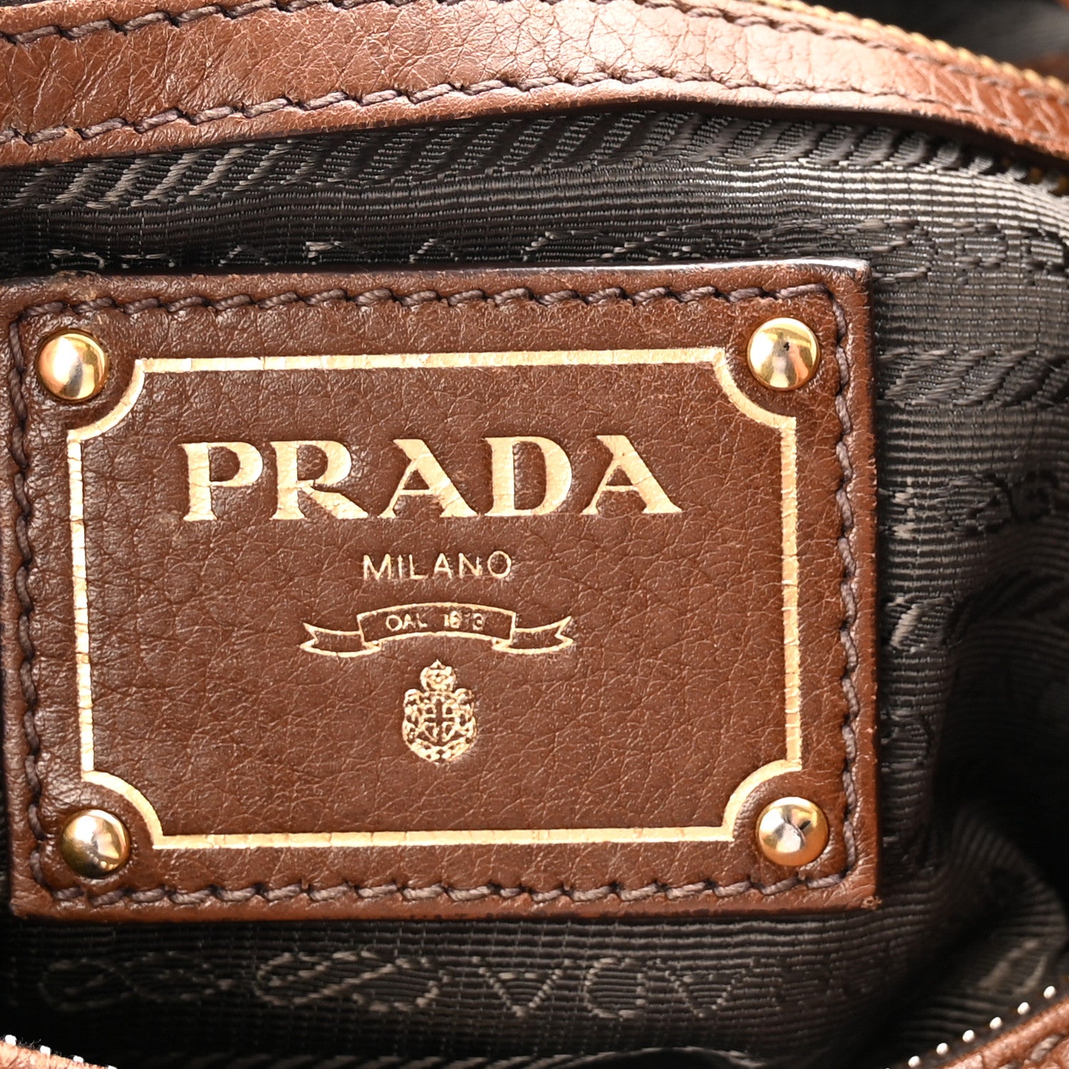 Prada Vitello Daino Hobo Brandy 5 of 9