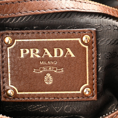 Prada Vitello Daino Hobo Brandy 5 of 9