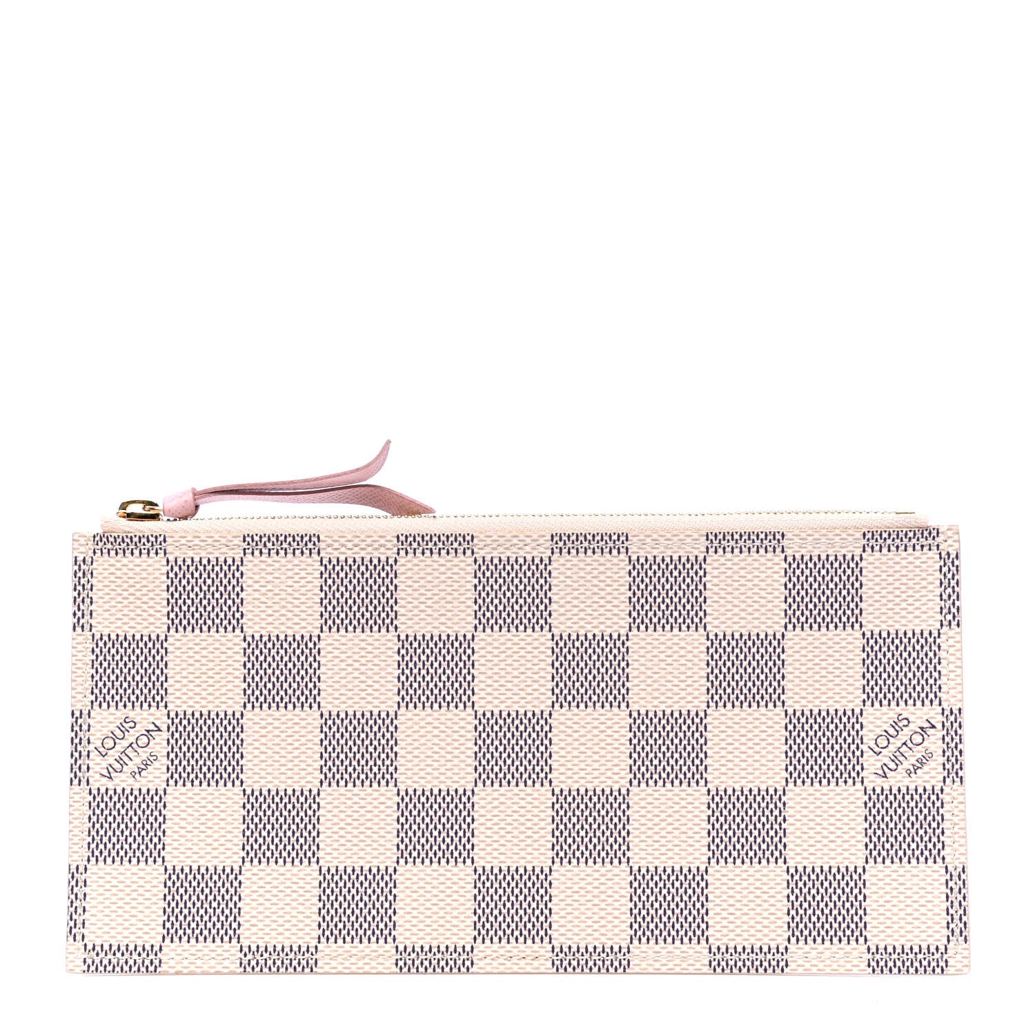 Louis Vuitton Damier Azur Pochette Felicie Chain Wallet Rose Ballerine 7 of 8