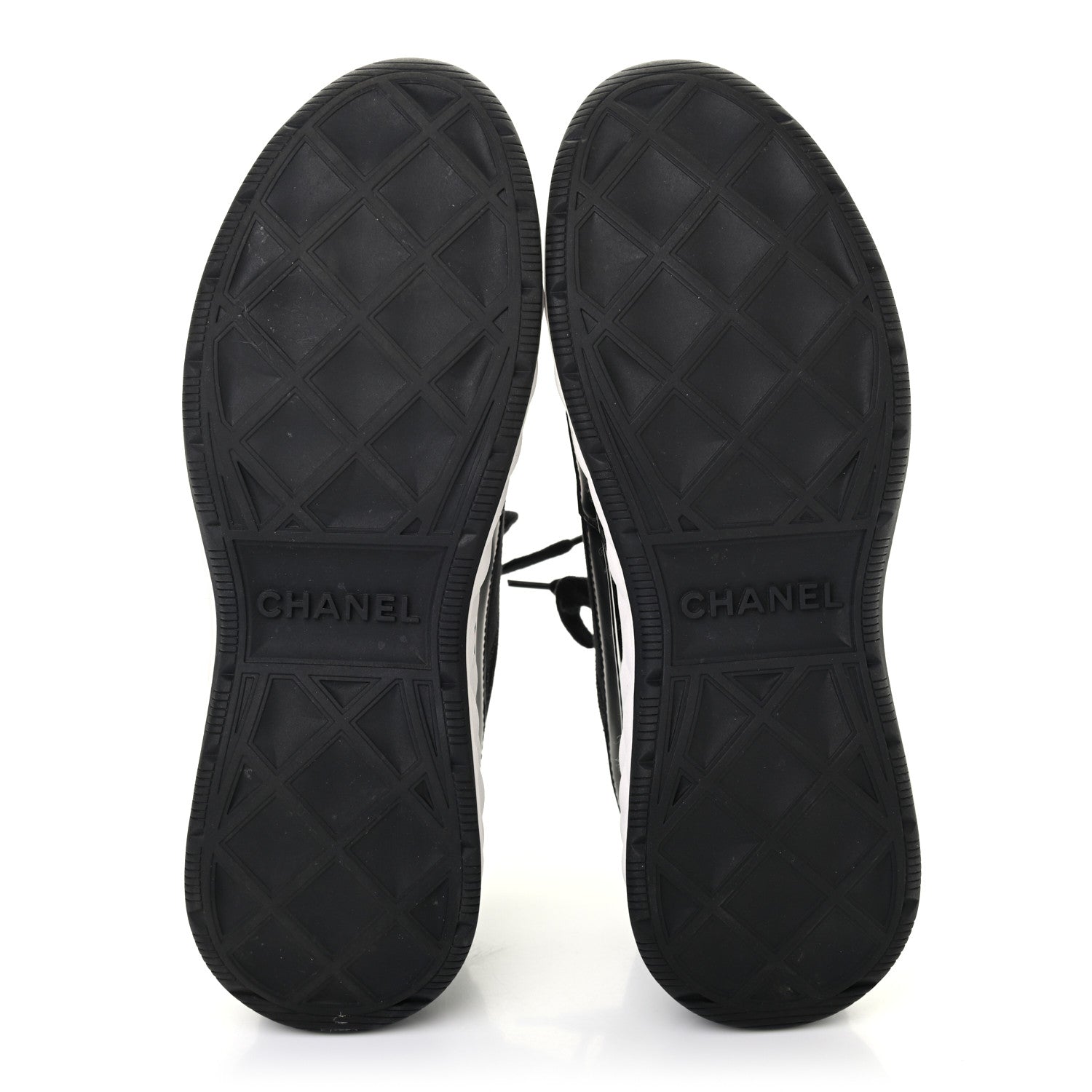 Chanel Velvet Calfskin Mixed Fibers CC Sneakers 39.5 Black 5 of 7