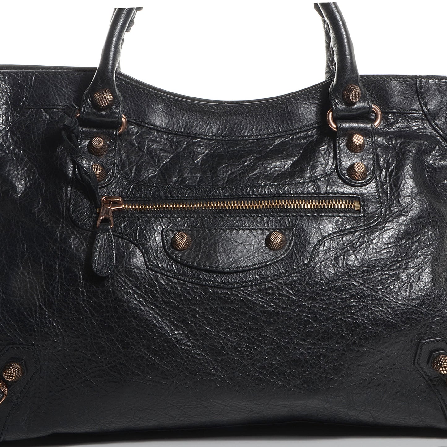 Agneau Giant 12 Rose Gold Hardware City Black