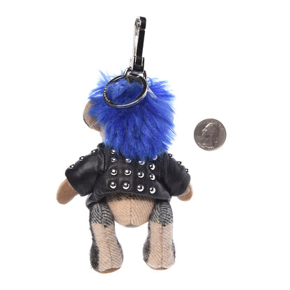 Burberry Cashmere Thomas Punk Teddy Bear Keychain Charm Camel 2 of 4