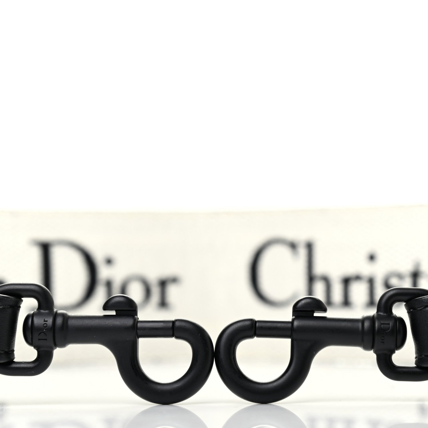 Christian Dior Canvas Embroidered Shoulder Strap Black Ultramatte 4 of 4