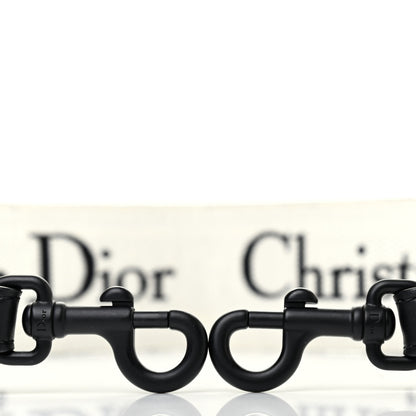 Christian Dior Canvas Embroidered Shoulder Strap Black Ultramatte 4 of 4