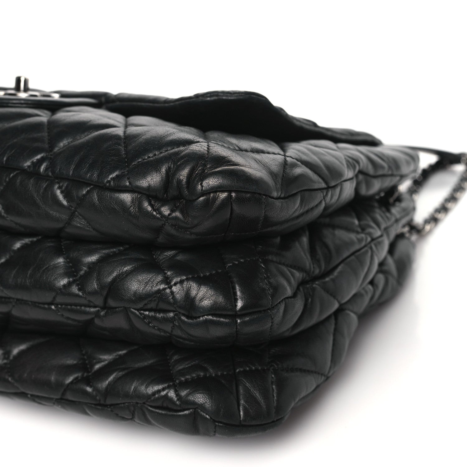 Chanel Lambskin Quilted Chanel 3 Maxi Tote Black 11 of 14