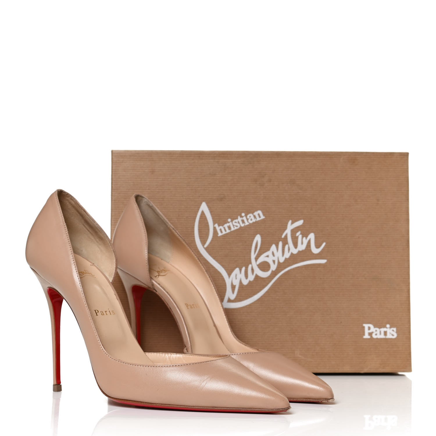 Christian Louboutin Kid Iriza 100 Pumps 40.5 Nude 12 of 12