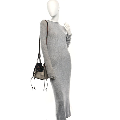 Loewe Calfskin Canvas Mini Hammock Shoulder Bag Mink Black 2 of 10