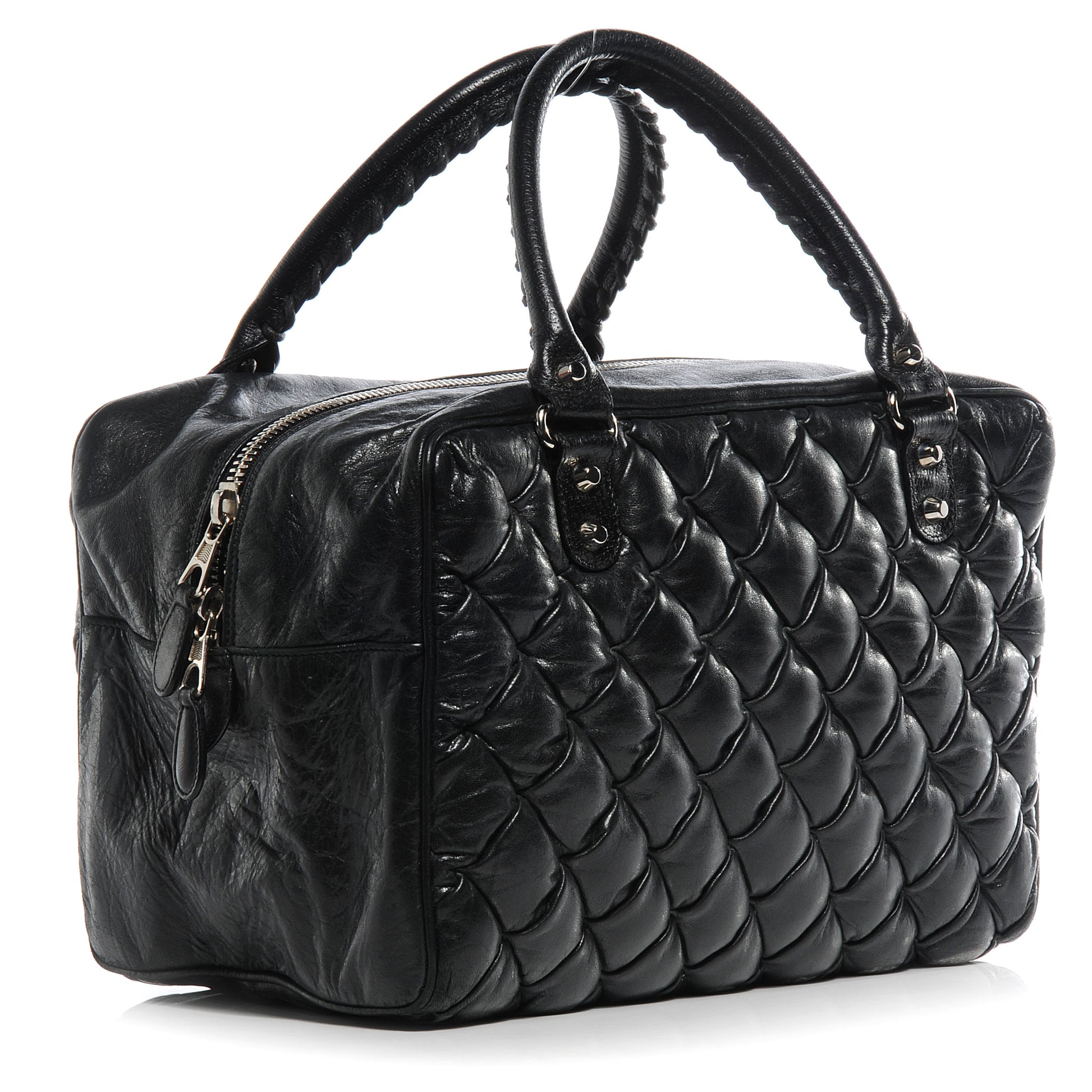 Balenciaga Chevre Quilted Matelasse MM Black 3 of 7