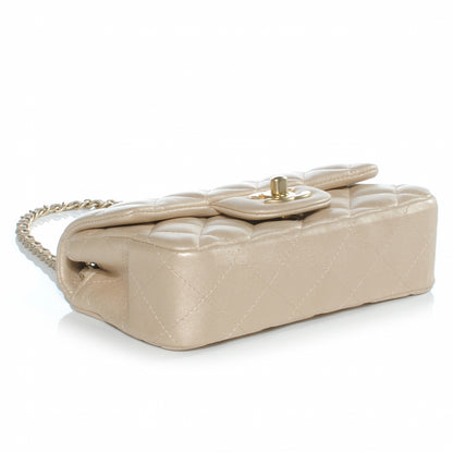 Chanel Lambskin Quilted Extra Mini Flap Light Gold 4 of 8