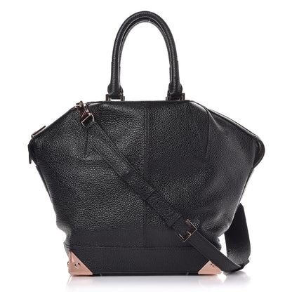 Alexander Wang Pebbled Lambskin Medium Emilie Black 1 of 8