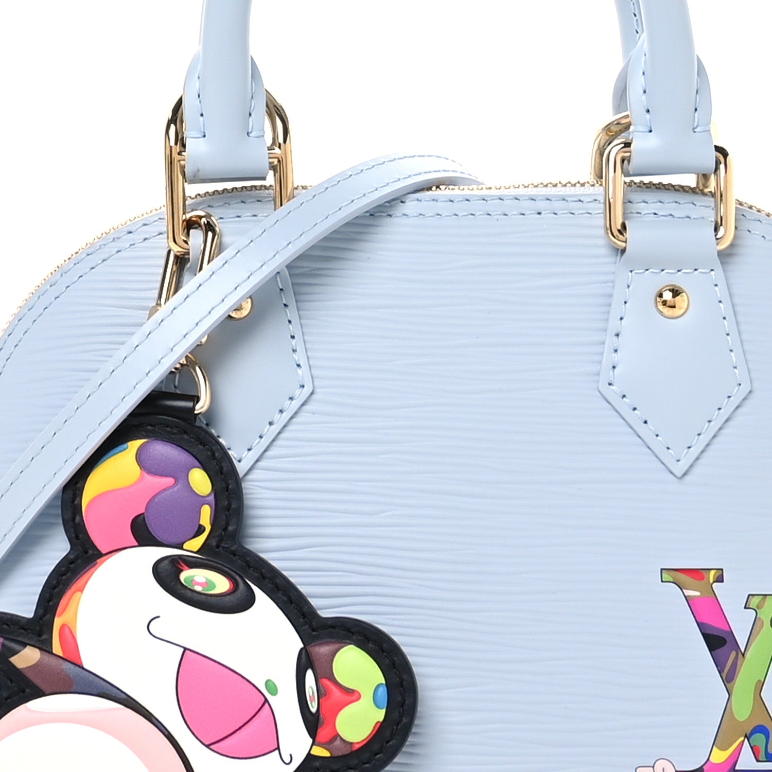 Louis Vuitton LV x TM Epi Alma BB Washed Blue 8 of 11