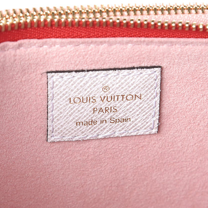 Louis Vuitton Monogram Giant Double Zip Pochette Rouge 7 of 10