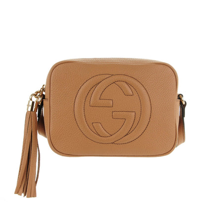 Gucci Pebbled Calfskin Small Soho Disco Bag Rose Beige 1 of 10
