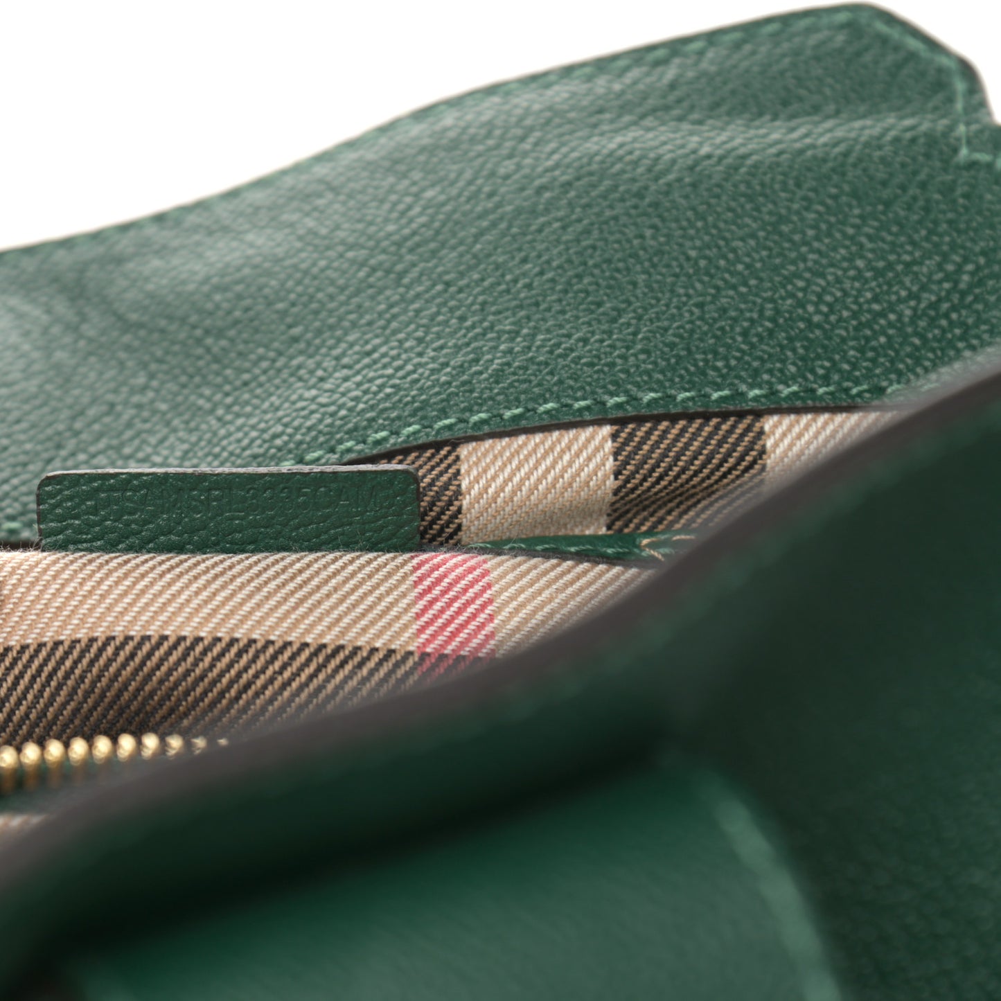 Soft Grain Calfskin Medium Buckle Tote Dark Green