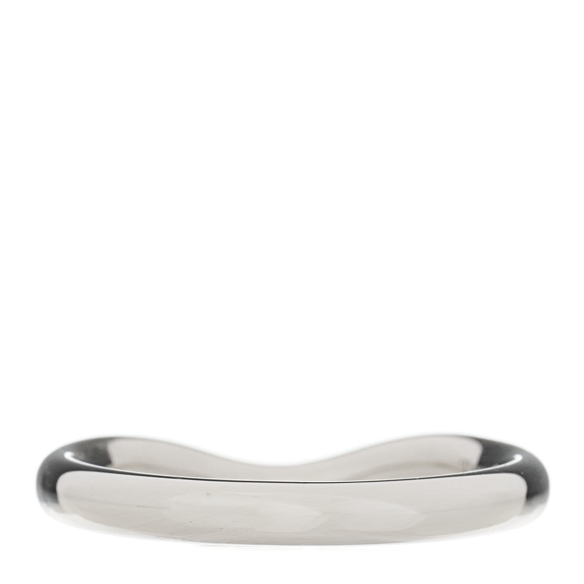 Tiffany Platinum Diamond Elsa Peretti Curved Wedding Band Ring 47 4 3 of 4
