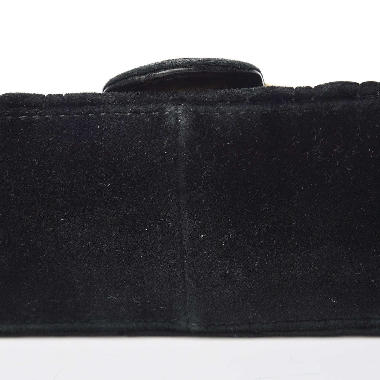 Velvet Matelasse Mini GG Marmont Shoulder Bag Black