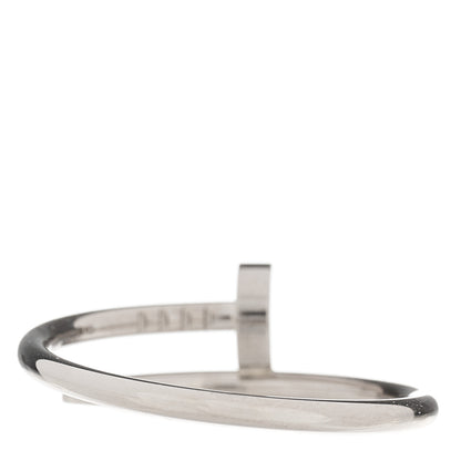 Cartier 18K White Gold Small Juste Un Clou Ring 59 8.75 3 of 4