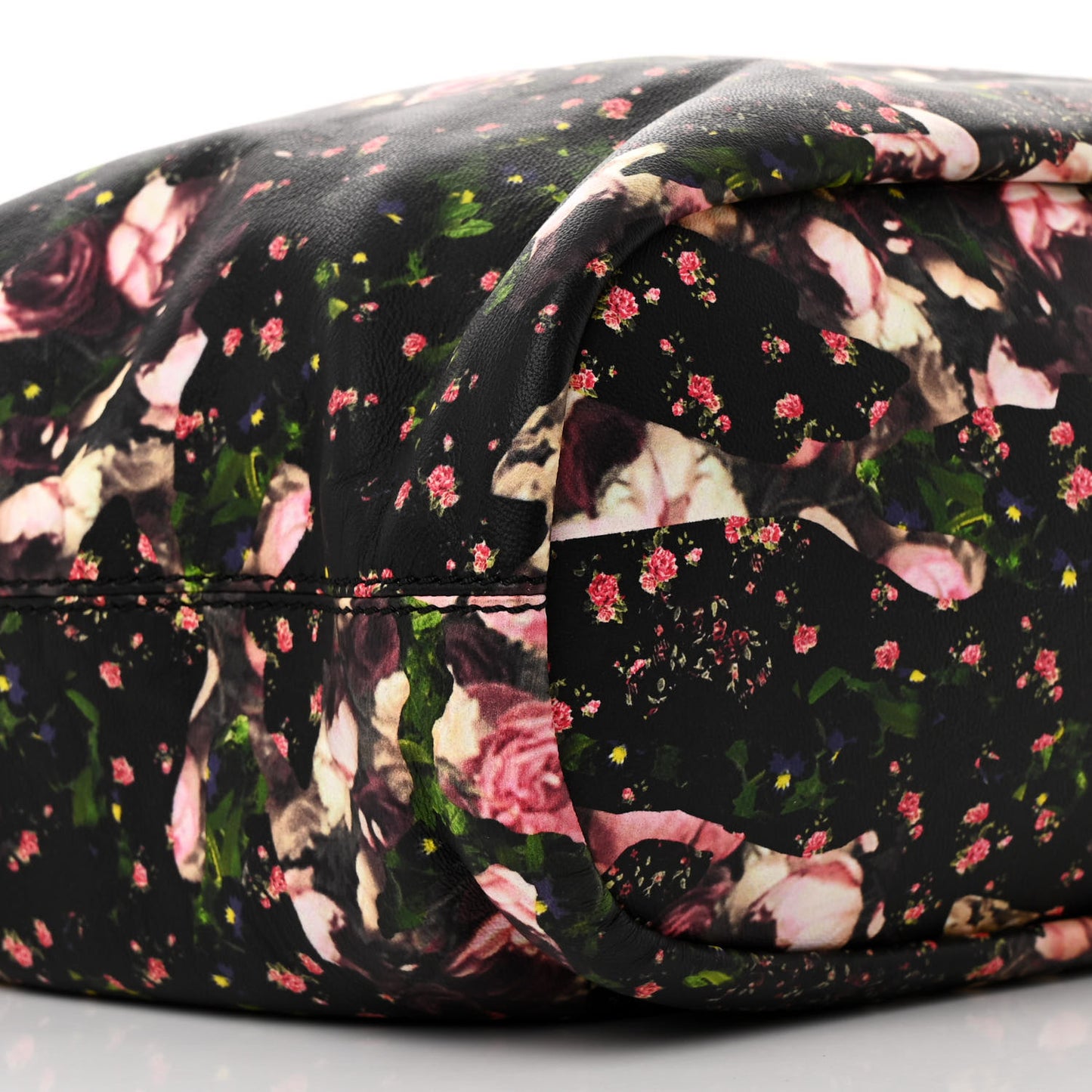 Lambskin Roses Camouflage Print Medium Nightingale Black
