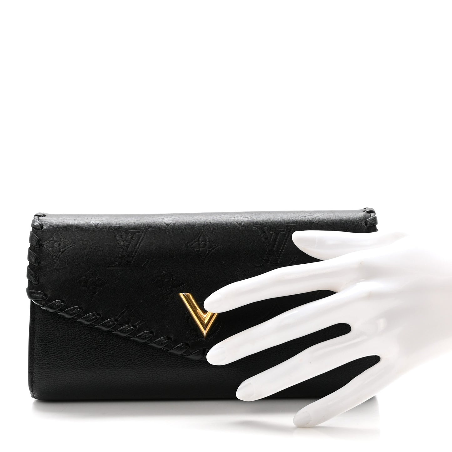 Monogram Cuir Plume Very Wallet Black