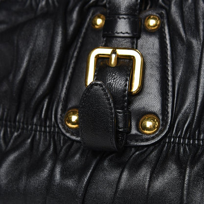 Prada Nappa Gaufre Shopping Satchel Black 13 of 13