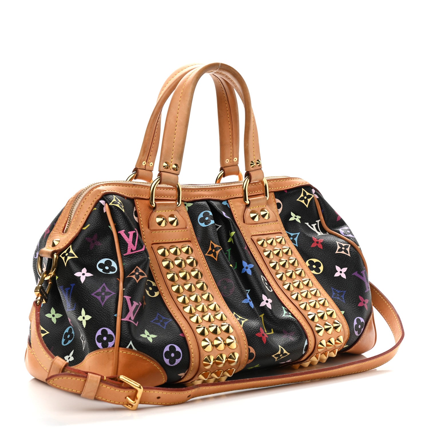 Louis Vuitton Monogram Multicolor Courtney MM Black 3 of 11
