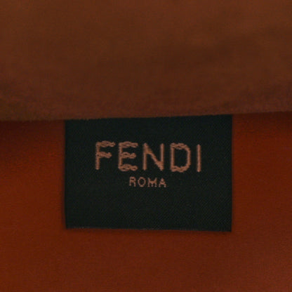 Fendi Vitello King Plexiglass Logo Embossed Small Fendi Sunshine Shopper Tote Cuoio 6 of 15