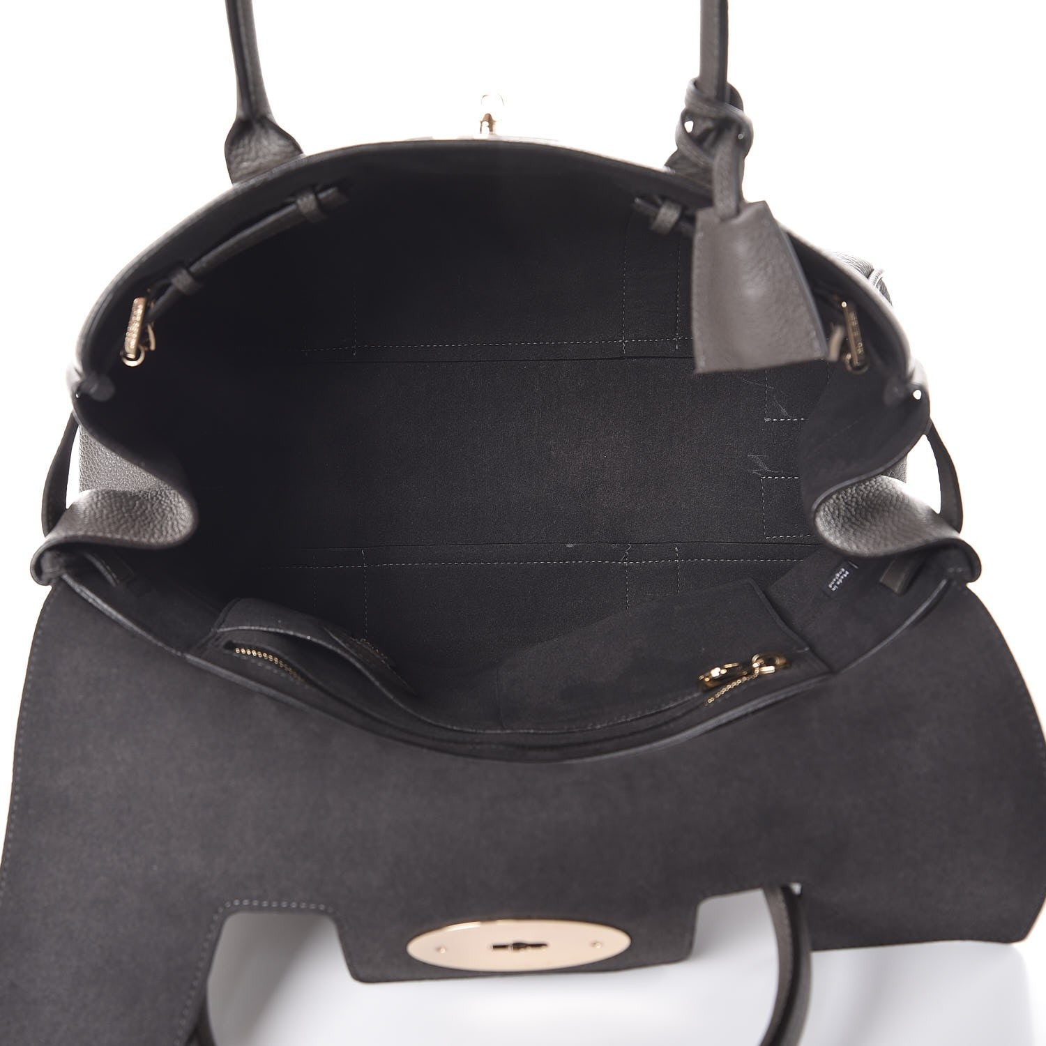 Mulberry Classic Grain Medium Bayswater Satchel Mole Grey 5 of 11