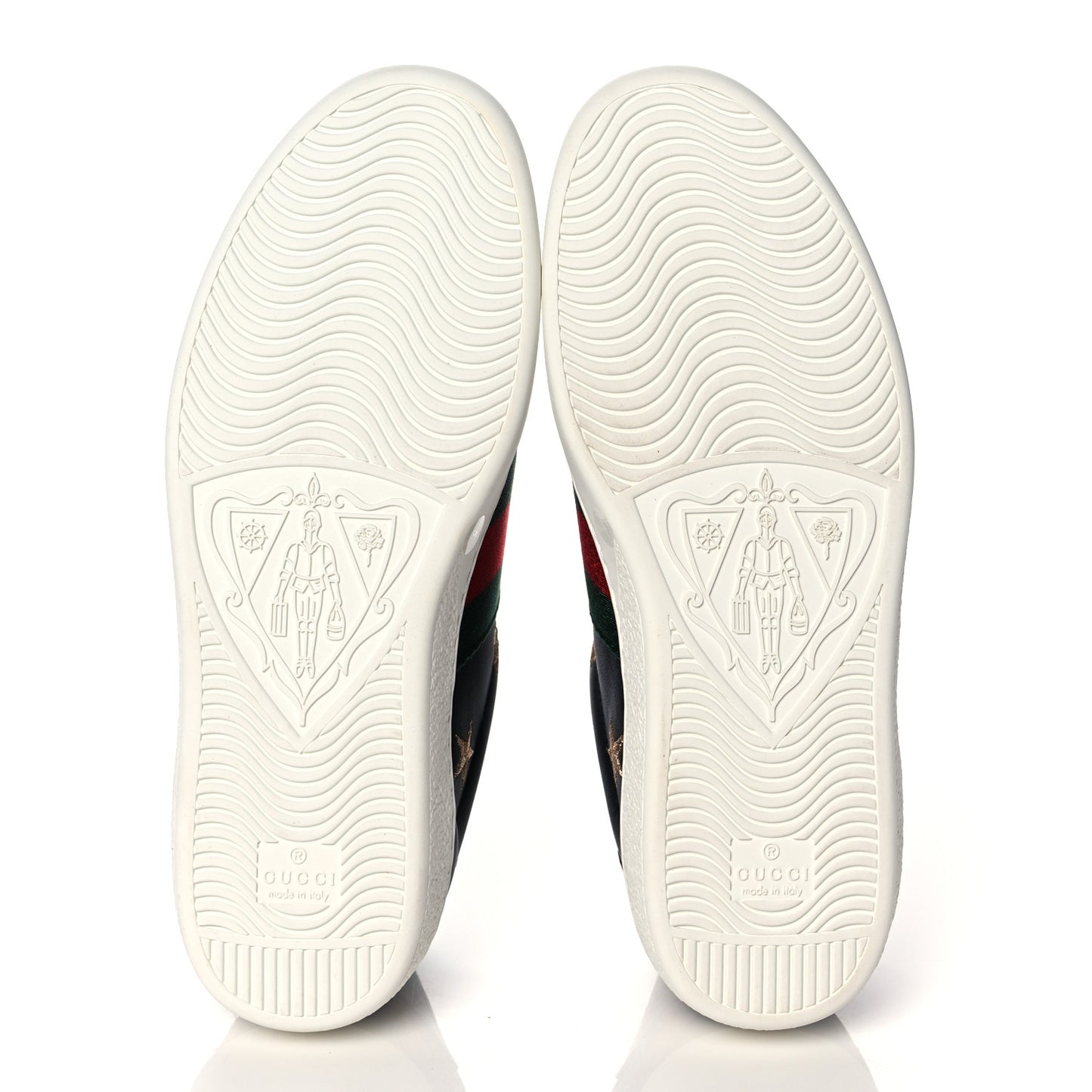 Calfskin Ayers Mens Web Bee Star Embroidered Ace Sneakers 5 Black