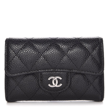 Chanel Caviar Quilted Flap Card Holder Black 1 of 11