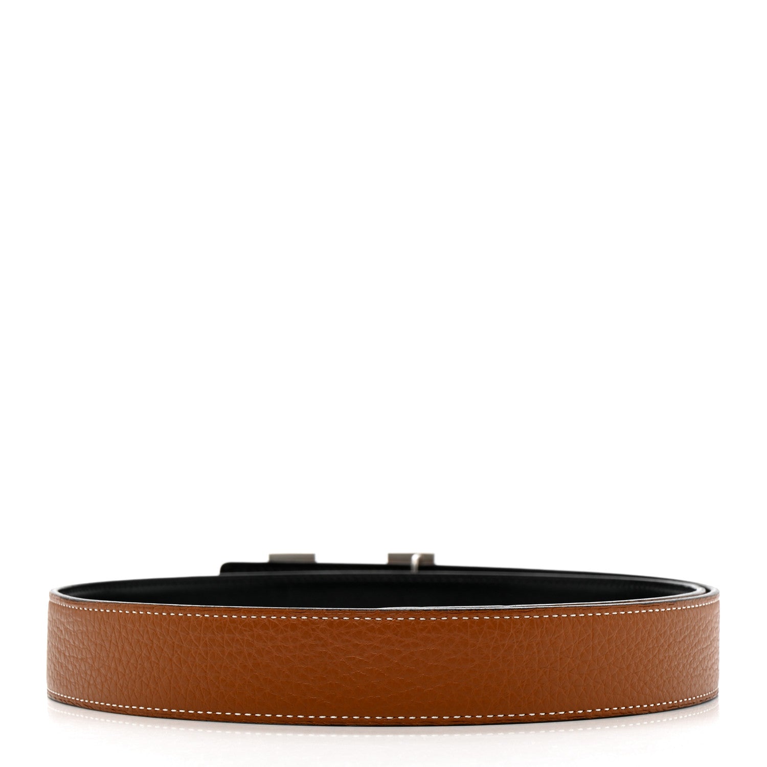 Hermes Box Togo 32mm H Belt 90 36 Black Gold 3 of 11